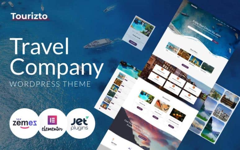 Tourizto - Travel Company WordPress Elementor Theme